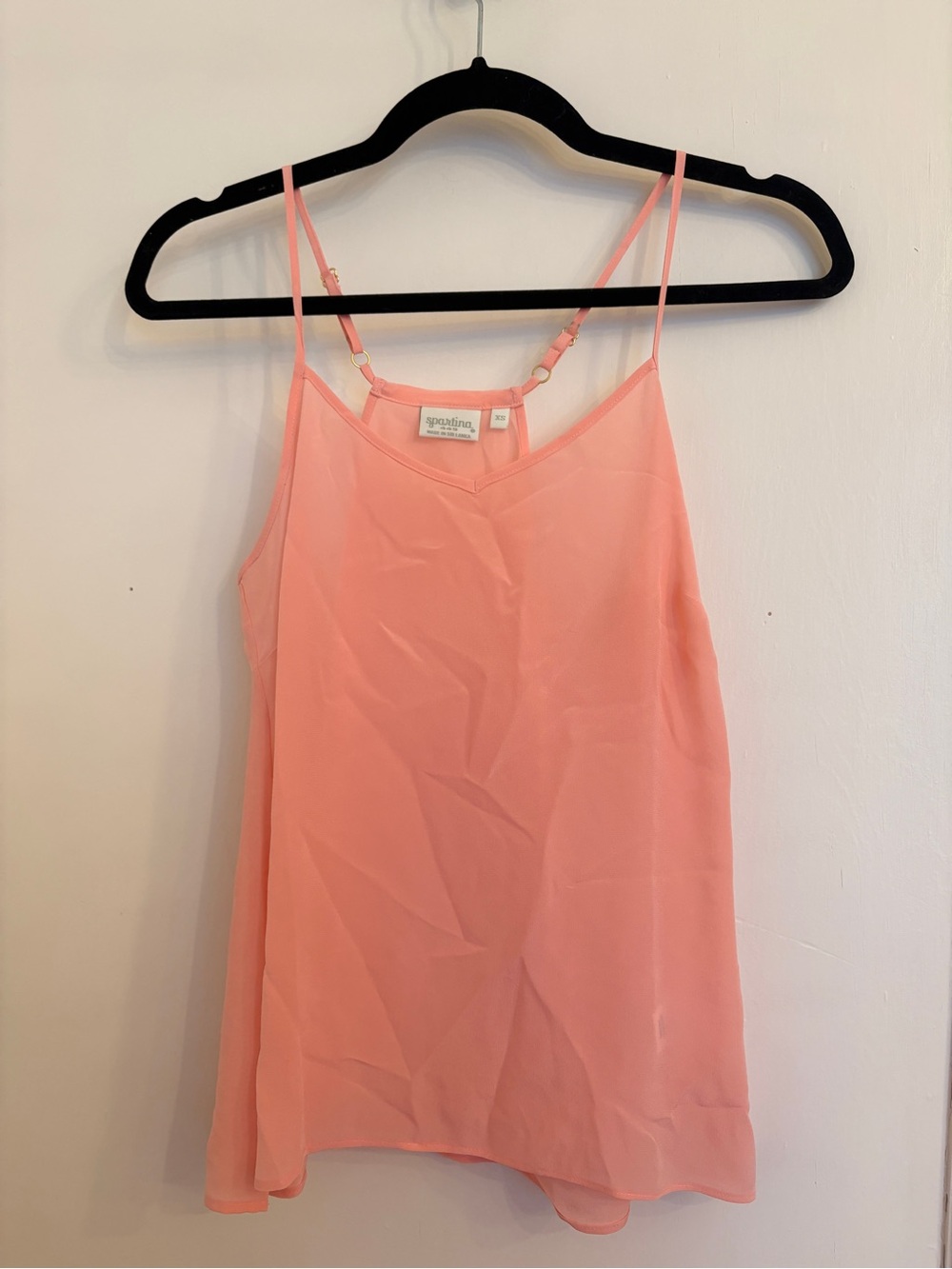 Pink silk Cami Tank - Women